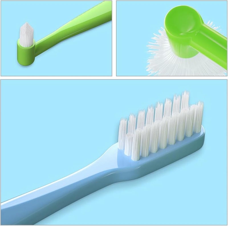 Double Headed Interdental Toothbrushes 4 Pack Ergonomic Design for Braces Travel Oral Care - Image 4